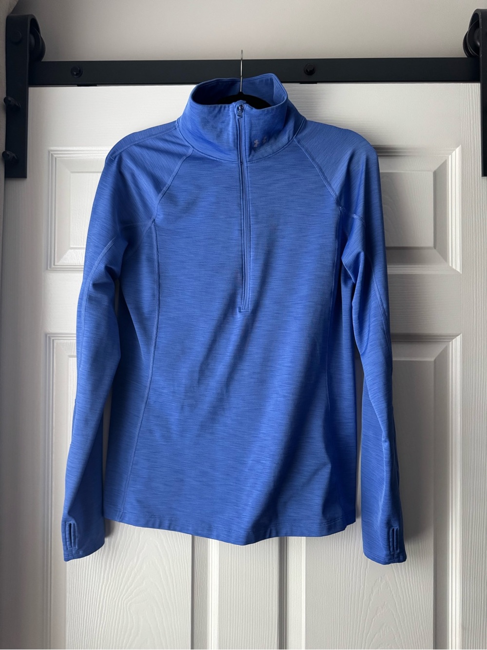 Under Armour ColdGear 1/2 Zip Pullover Women’s Large Blue Fleece Lined